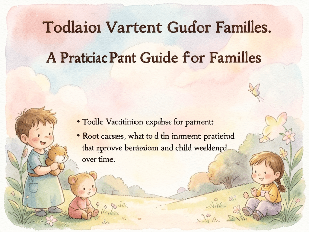 toddler vaccination: A Practical Parent Guide for Families