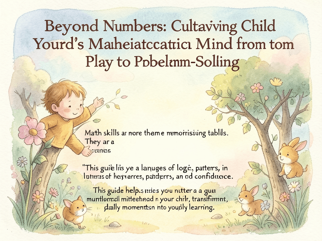 Beyond Numbers: Cultivating Your Child's Mathematical Mind from Play to Problem-Solving