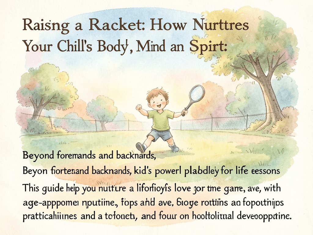 Raising a Racket: How Tennis Nurtures Your Child's Body, Mind, and Spirit