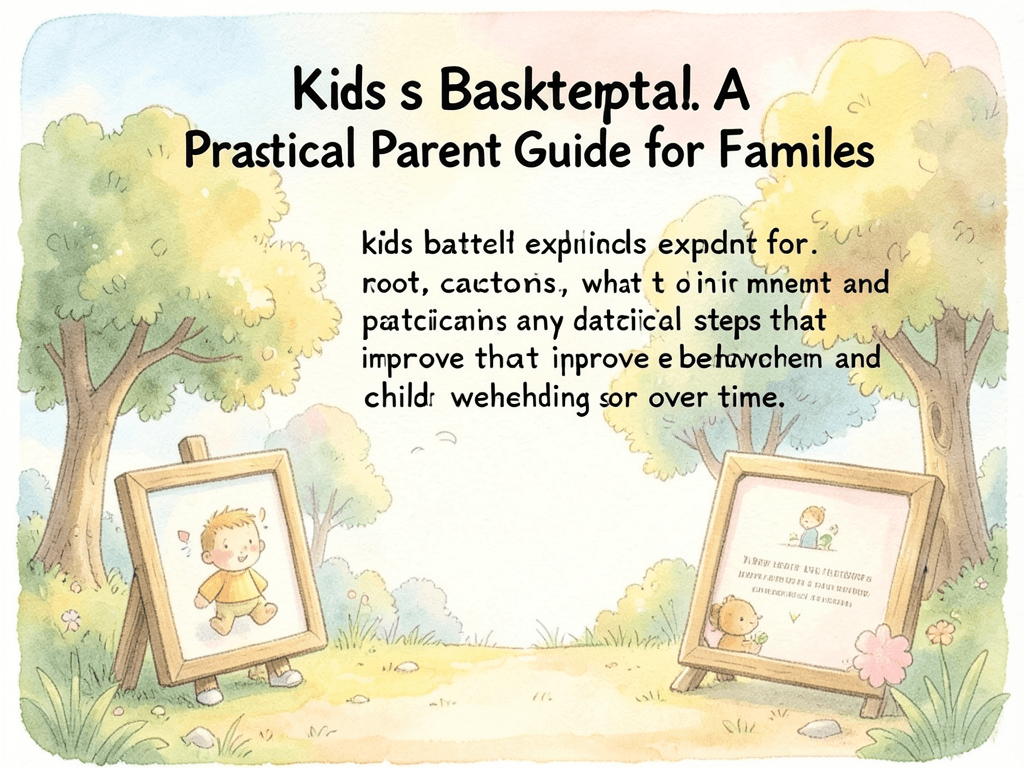 kids basketball: A Practical Parent Guide for Families